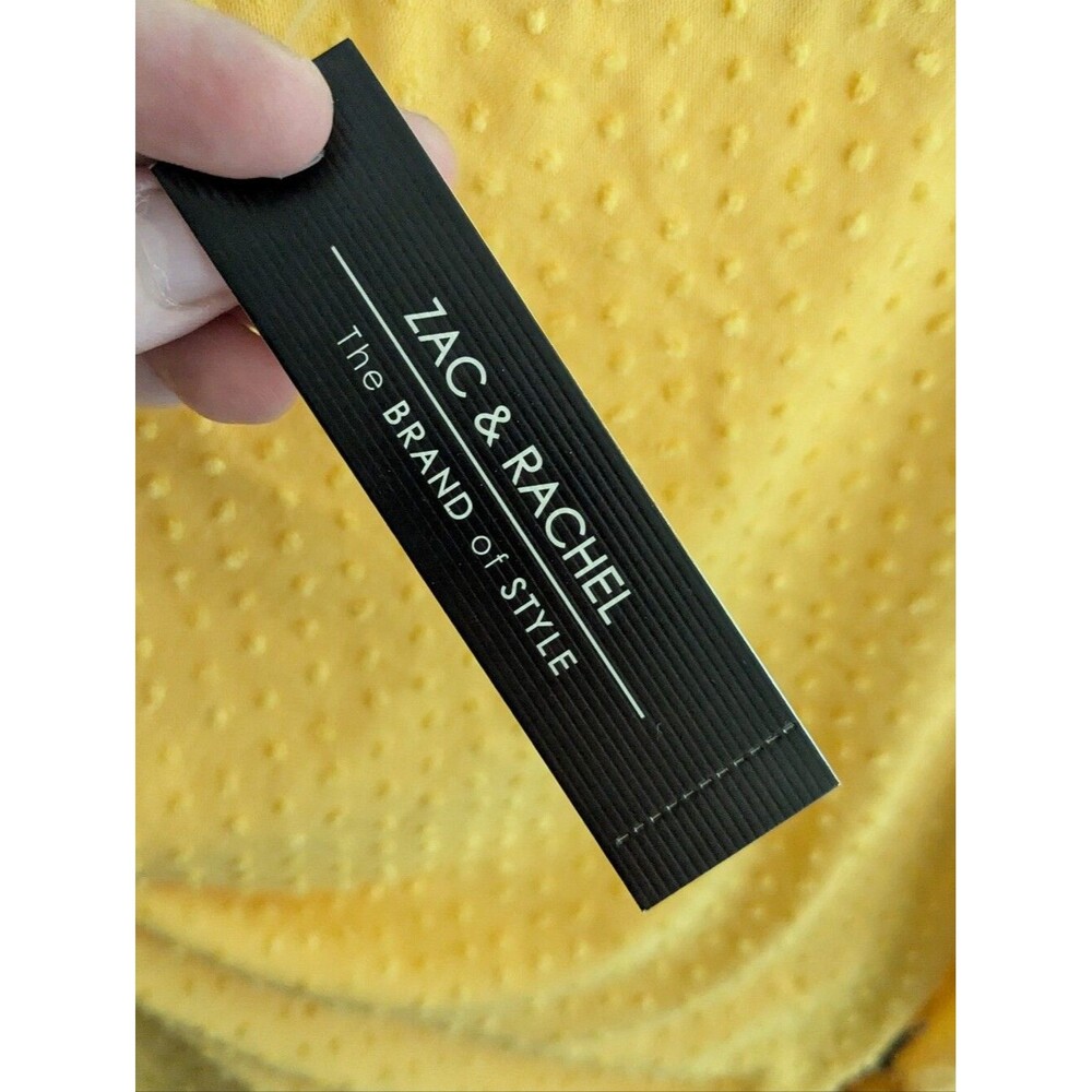 Zac And Rachel Sunny Yellow Tie-Front Flutter Sleeve Blouse XL - Picture 4 of 8